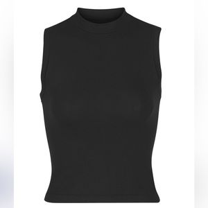 SKIMS | Stretch Cotton Jersey Mock Neck Tank